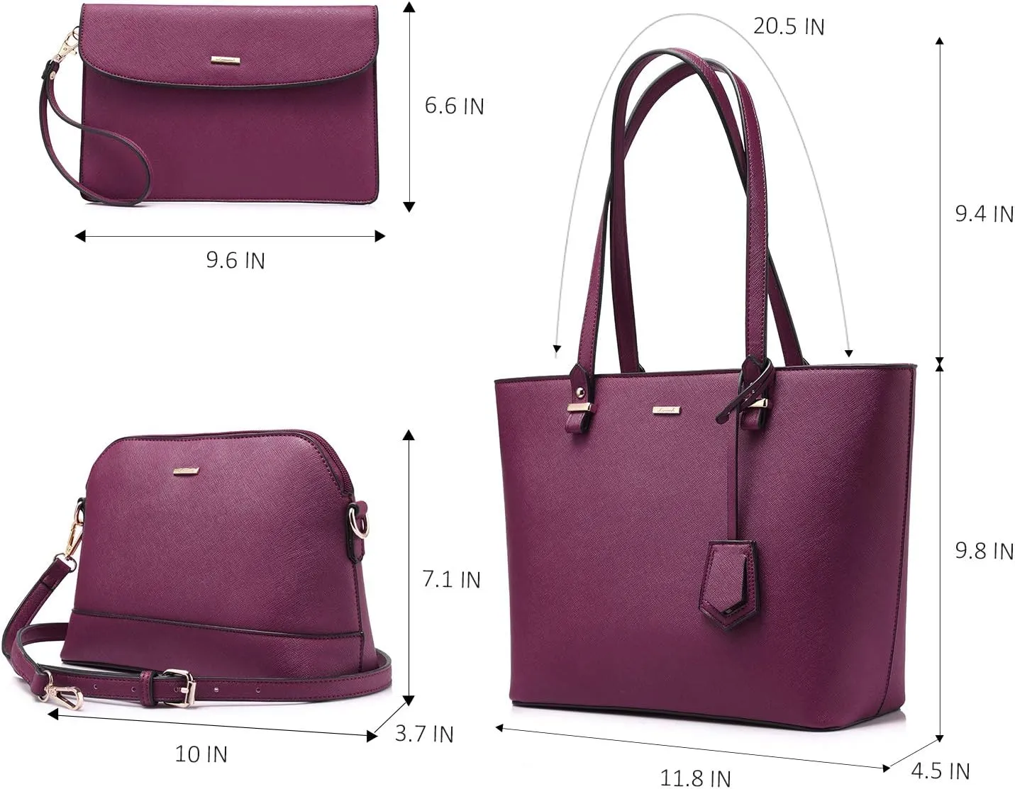 LOVEVOOK Purses for Women Fashion Handbag Set Tote Bags Shoulder Bag Top Handle Satchel Bags