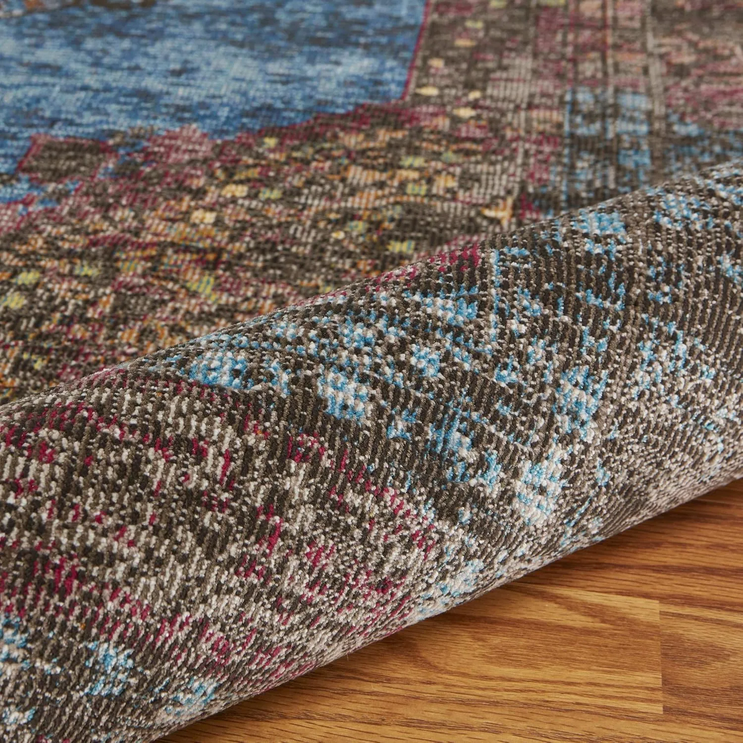 LR Home Gala Collection Area Rug, 8' x 10', Turquoise Multi