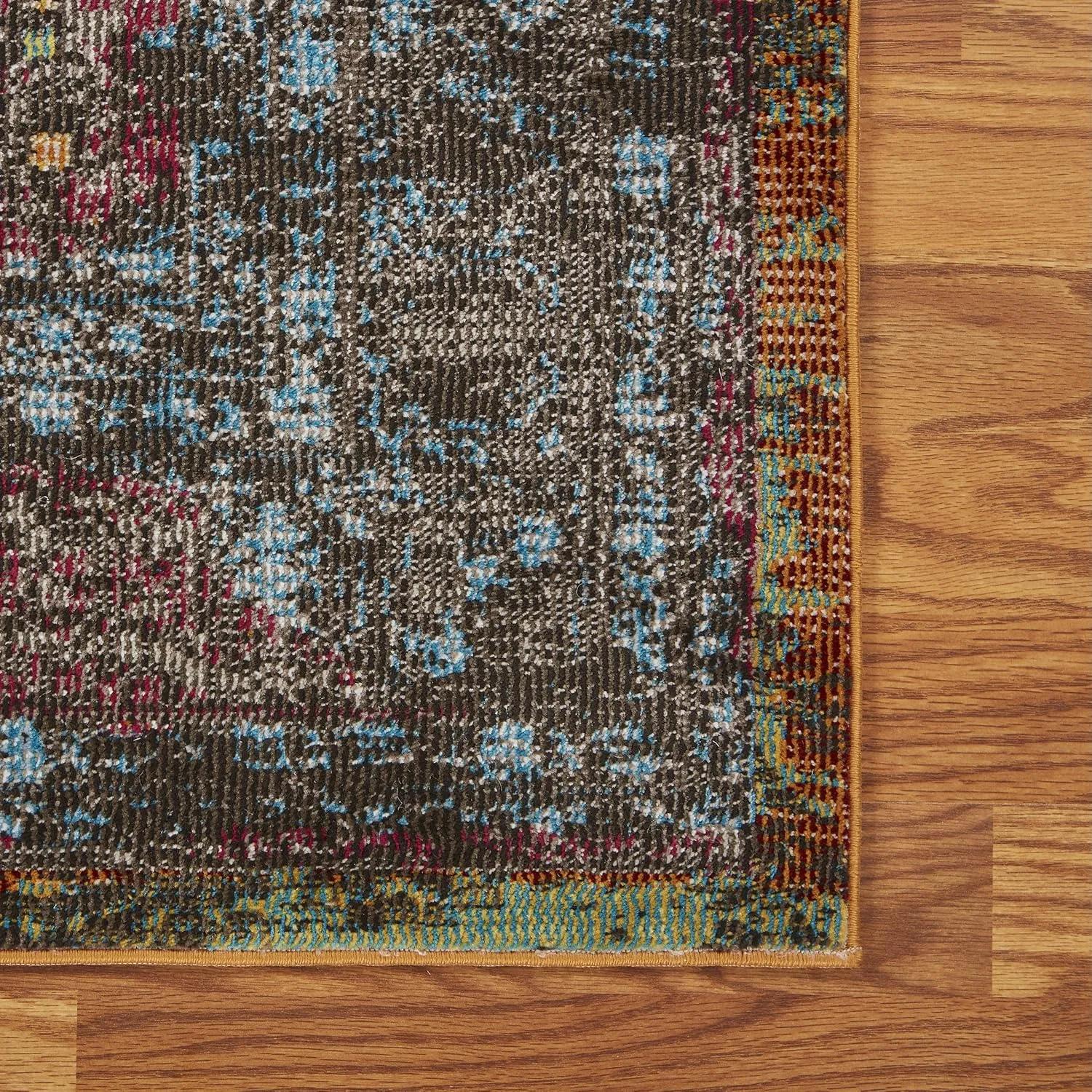 LR Home Gala Collection Area Rug, 8' x 10', Turquoise Multi
