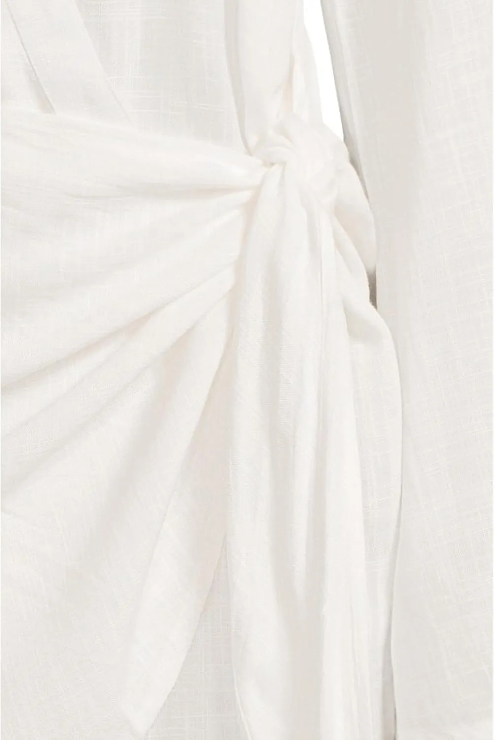 L*Space Las Palmas Dress for Women, Mini-Dress with Tie Front Wrap, Adjustable Tie, Plus Hook & Eye Closure