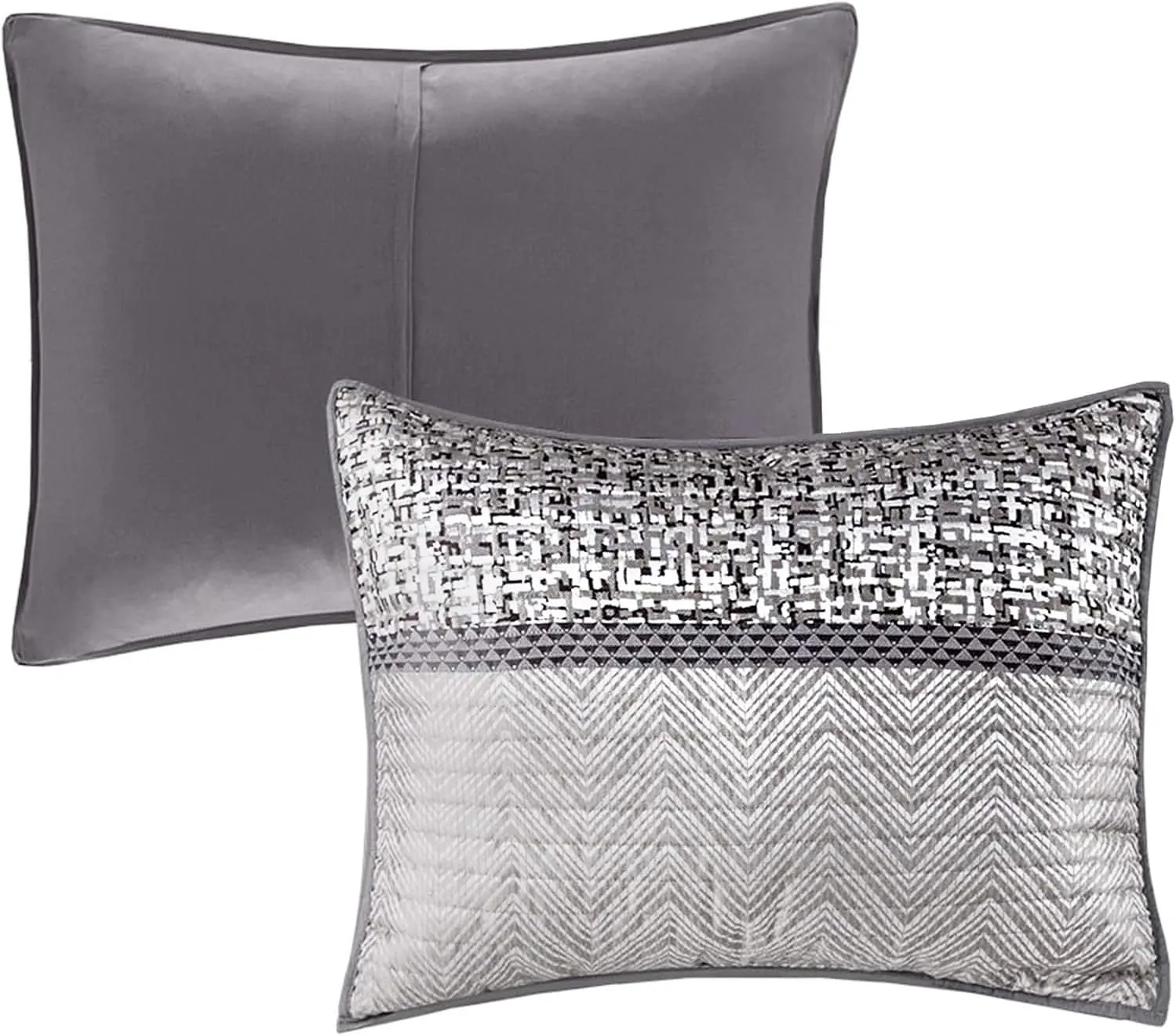 Madison Park Quilted Cal King Coverlet Set in Grey/Taupe Finish MP13-3400