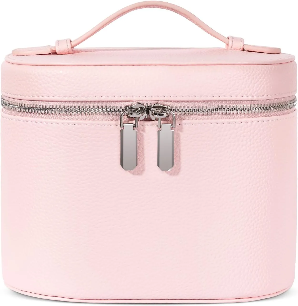 Makeup Bag, Travel Make up Case with Compartments and Handle, Portable Cosmetic Organizer Bags,Toiletry Bag for Women