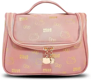 Makeup Bags for Women | Zipper Luxury Printed Cosmetic Bag with Handle | Cute Travel Toiletry Bag Organizer - Lovely Gifts for Her