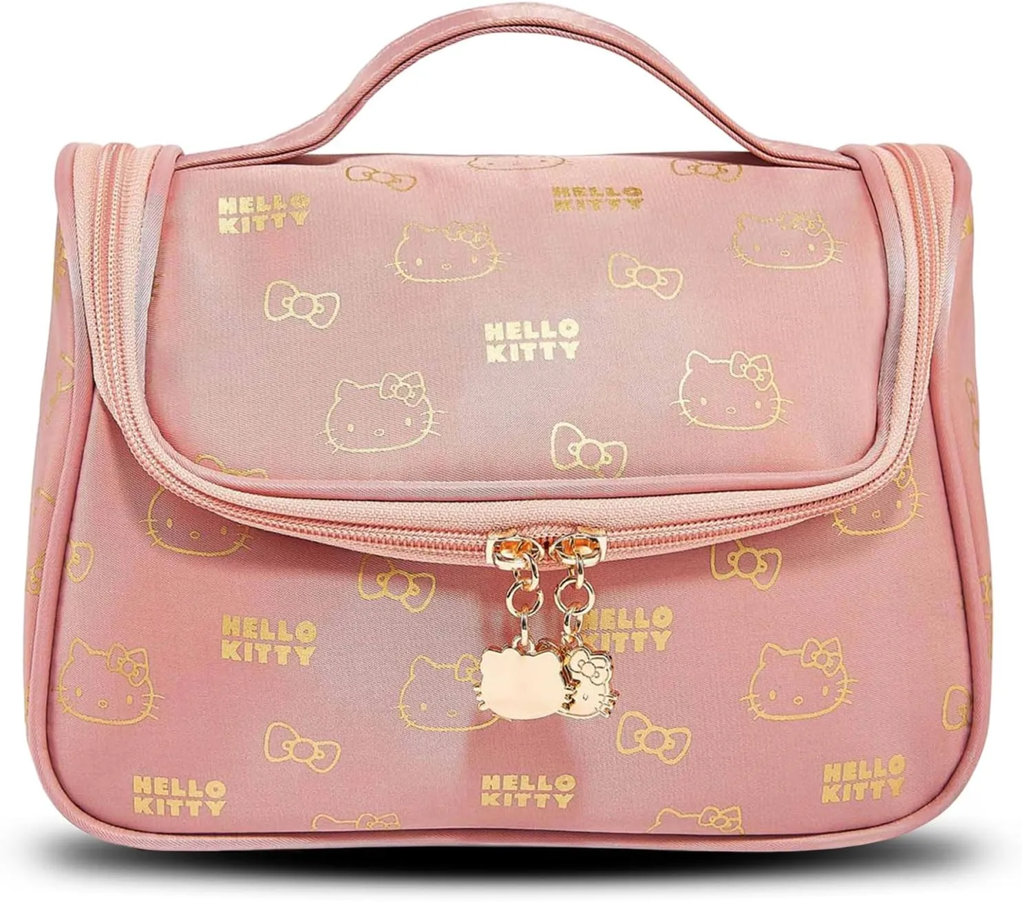 Makeup Bags for Women | Zipper Luxury Printed Cosmetic Bag with Handle | Cute Travel Toiletry Bag Organizer - Lovely Gifts for Her