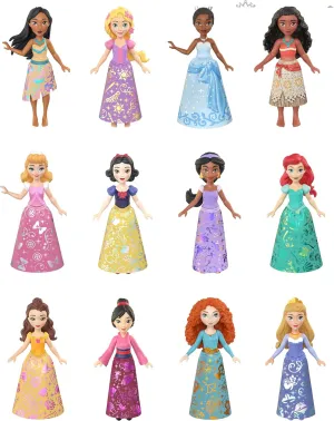 Mattel Disney Princess Toys, Ultimate Princess Pack with 12 Small Posable Dolls in Signature Outfits, Collectibles Inspired by Disney Movies