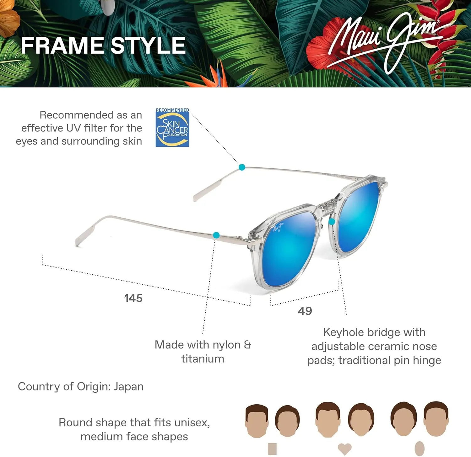 Maui Jim Men's and Women's Alika Polarized Classic Sunglasses