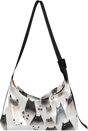Men Purse Crossbody Beauty Womens Bags Crossbody Sport Sling Bag Chic Savannahcats Teal