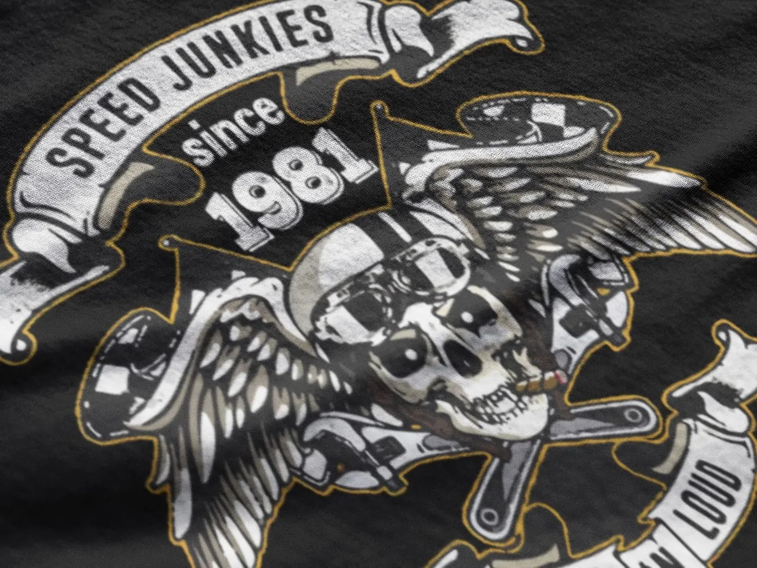 Men's Graphic T-Shirt Fast and Loud Speed Junkies Since 1981 43rd Birthday Anniversary 43 Year Old Gift 1981
