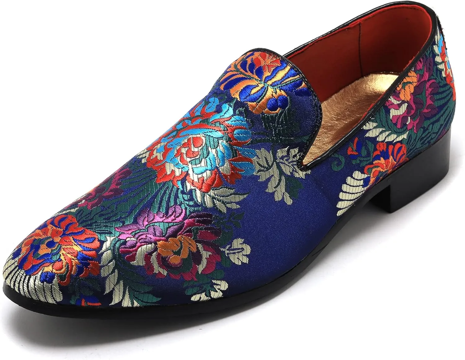Men's Luxury Embroidery Penny Loafer Noble Slip-on Suede Loafers Shoes Smoking Slippers Party Dancing Shoes Plus Size 7-13