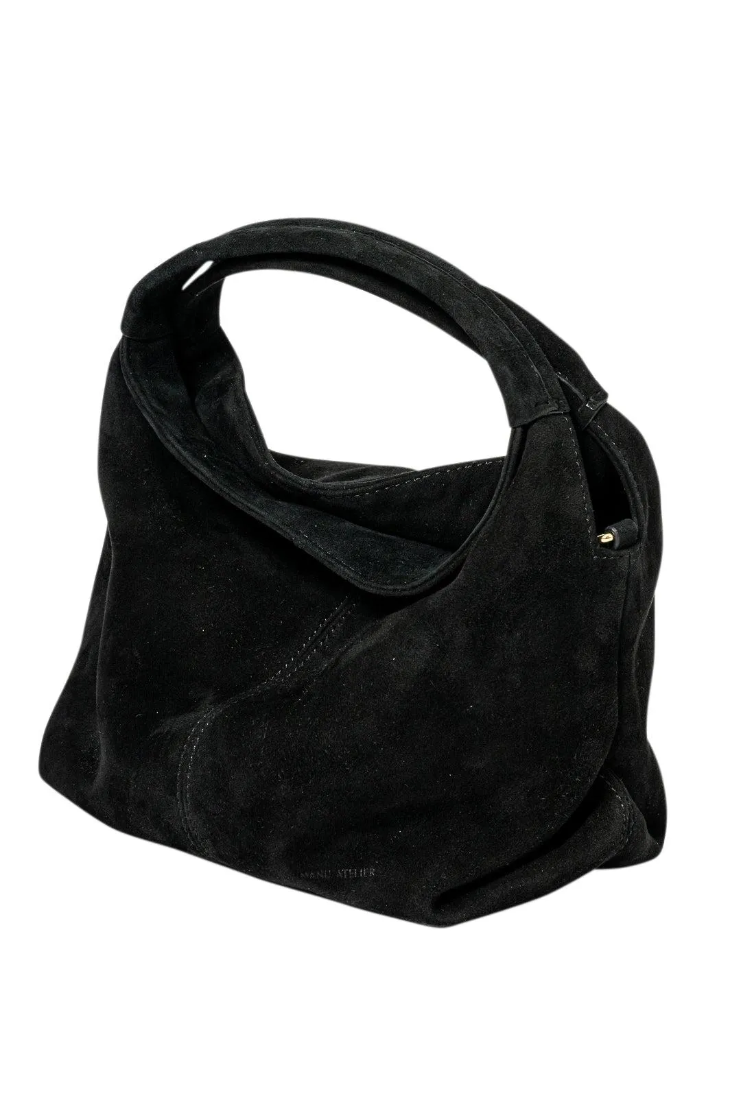Mini Black Suede Gala Bag