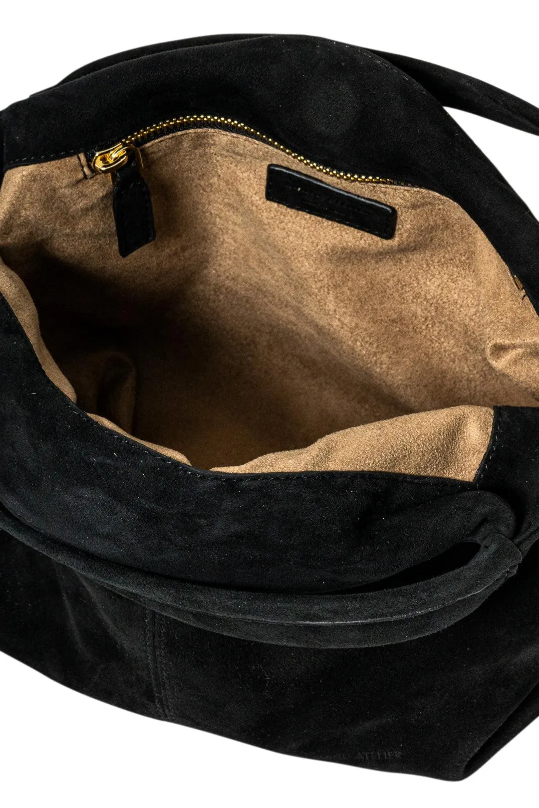 Mini Black Suede Gala Bag