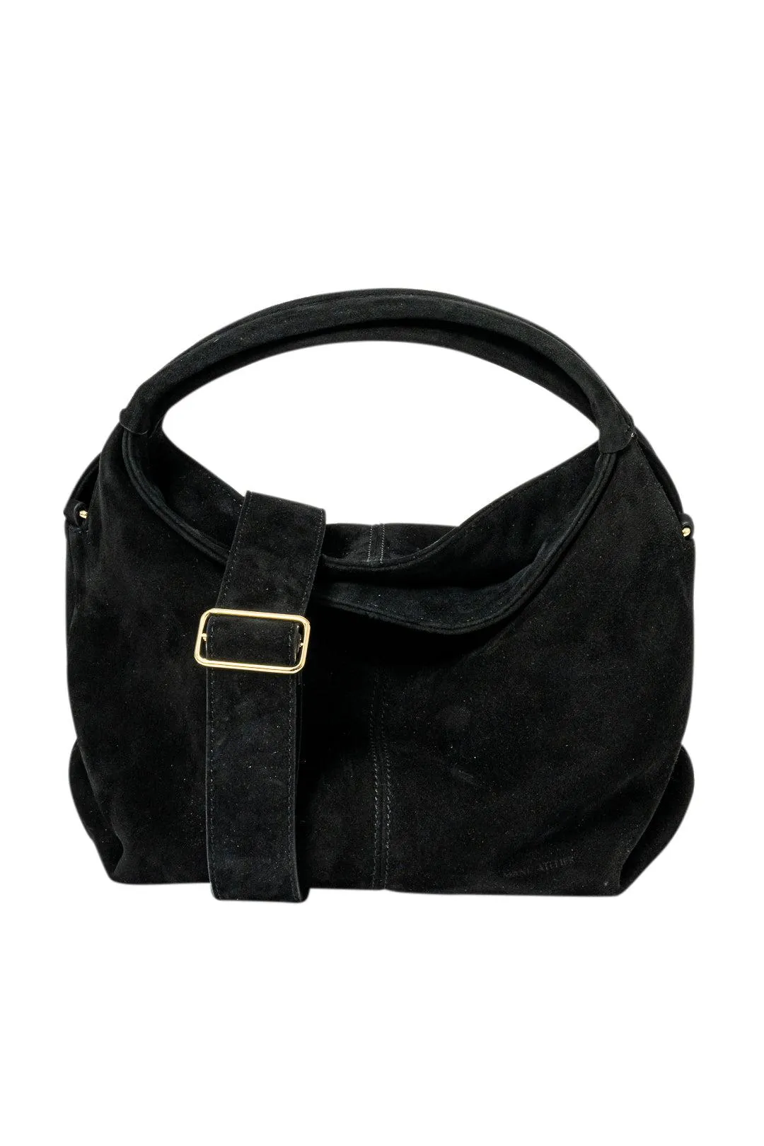 Mini Black Suede Gala Bag