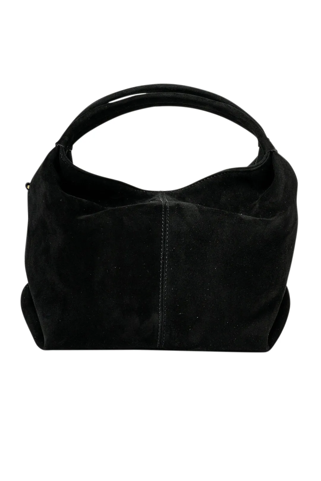 Mini Black Suede Gala Bag