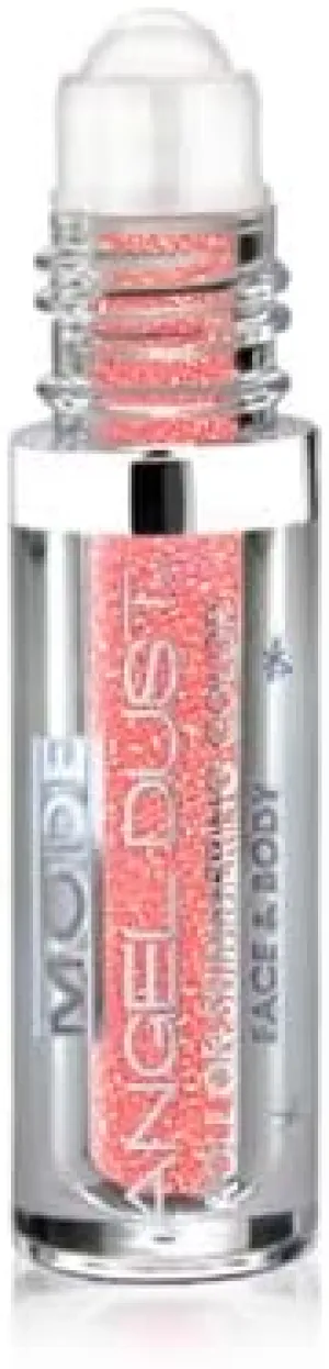 Mode Angel Dust Roll On Glitter Electric Orange, Iridescent Gold Sparkling High Performance 3D Loose Glitters for Face and Body, Spill Proof Bottle, Made in NY USA