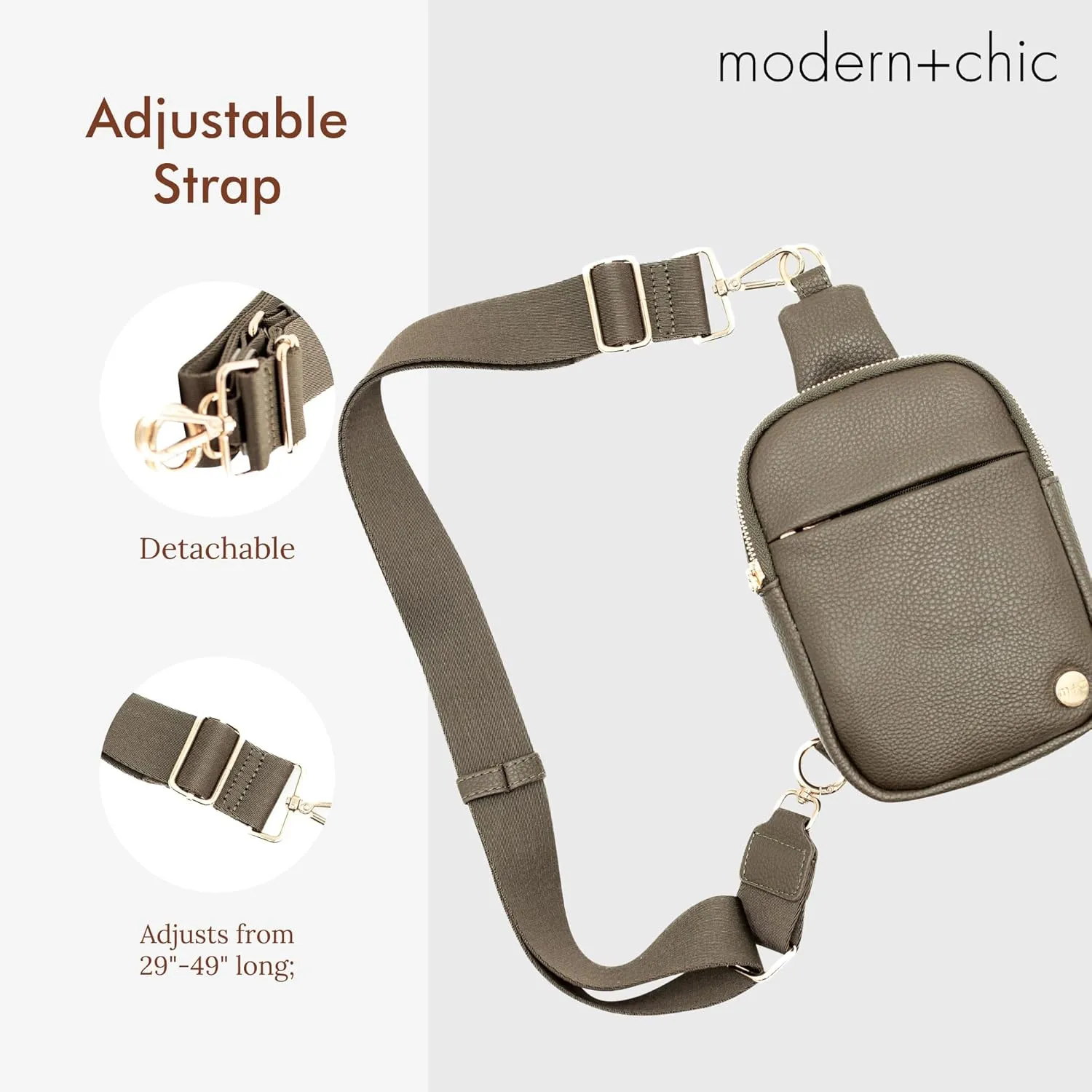 Modern Chic Crossbody Bags for Women - Bridget Sling Crossbody Purse, Vegan Leather Shoulder Sling Bag for Travel & Fashion