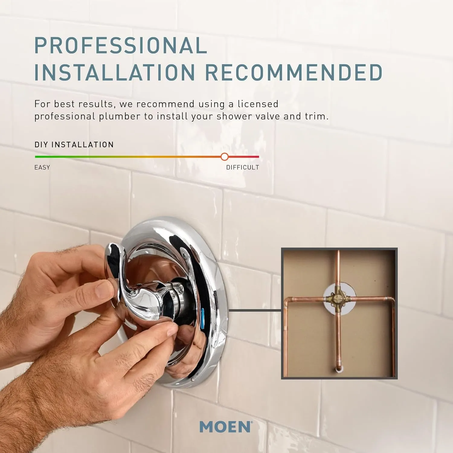 Moen Meena Matte Black Single Handle Modern Shower Faucet with Handshower and Tub Spout for Bathtub (Valve Included), 82618BL