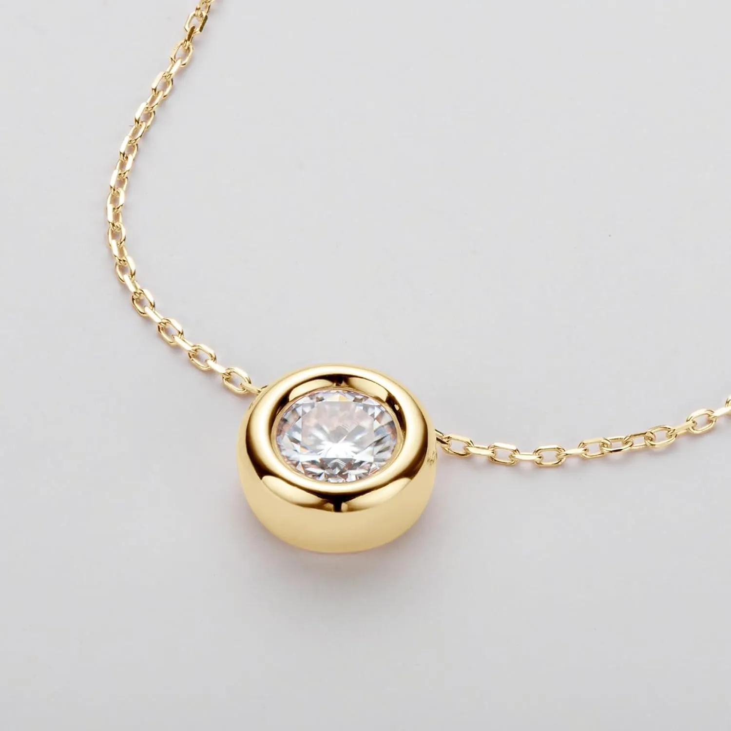 Moissanite Necklaces for Women, 1-3 CT Solitaire Pendant 925 Sterling Silver Jewelry Mother's Day Wedding Gifts for Her