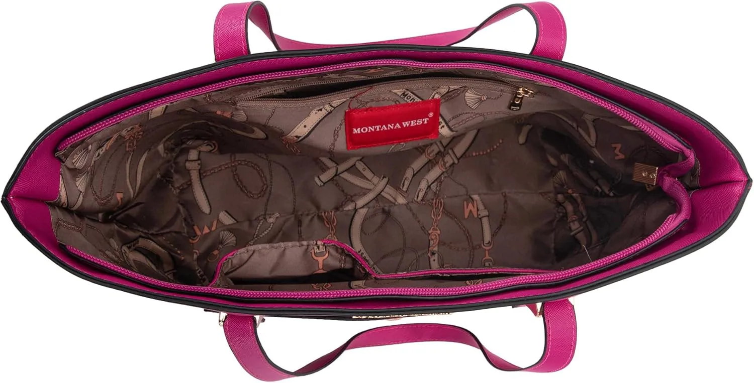 Montana West 3PCS Purses for Women Tote Bag and Wallet Set Shoulder Satchel Handbags