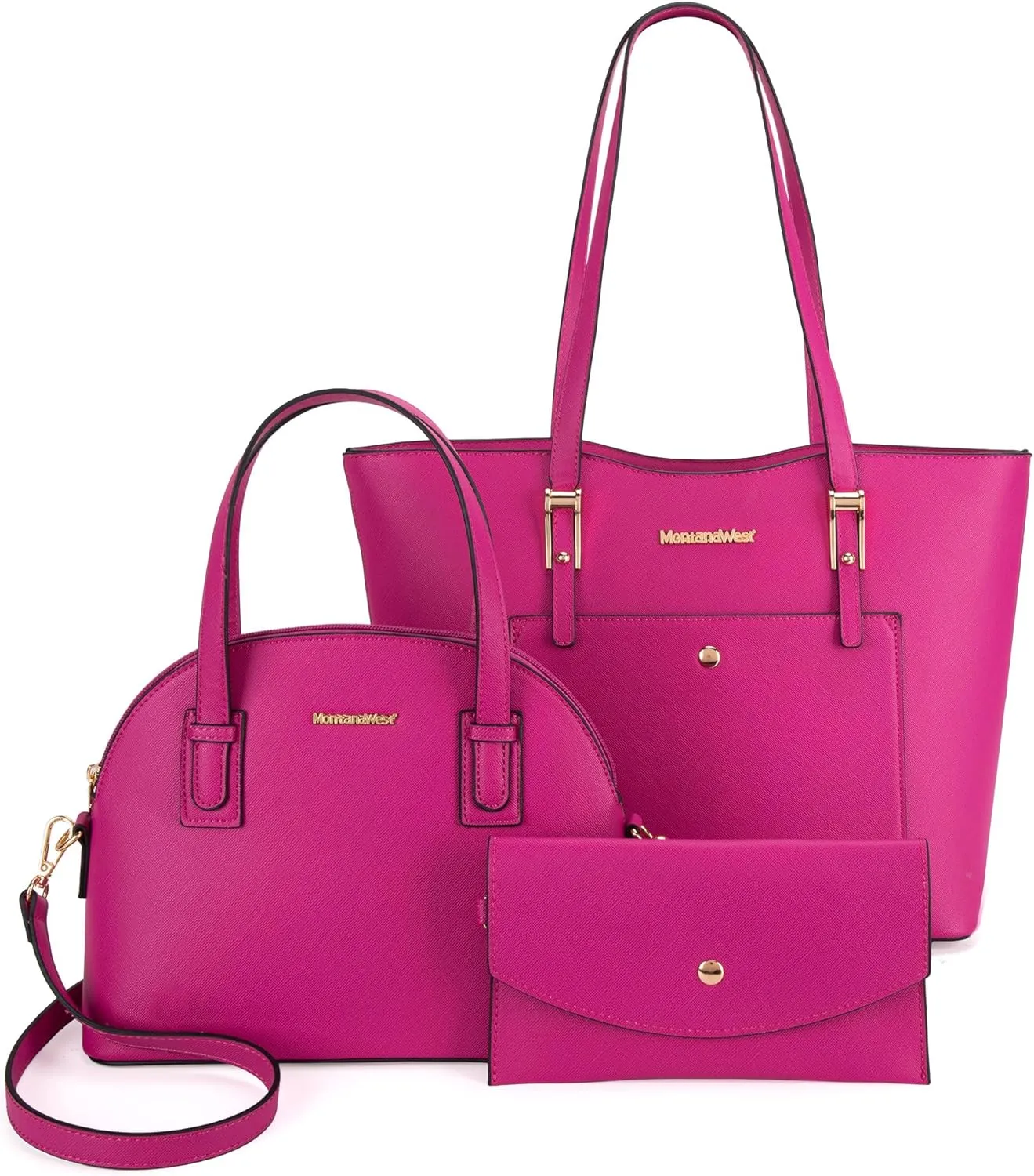 Montana West 3PCS Purses for Women Tote Bag and Wallet Set Shoulder Satchel Handbags