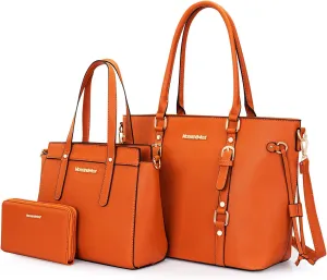 Montana West 3PCS Purses for Women Tote Bag and Wallet Set Shoulder Satchel Handbags