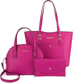 Montana West 3PCS Purses for Women Tote Bag and Wallet Set Shoulder Satchel Handbags