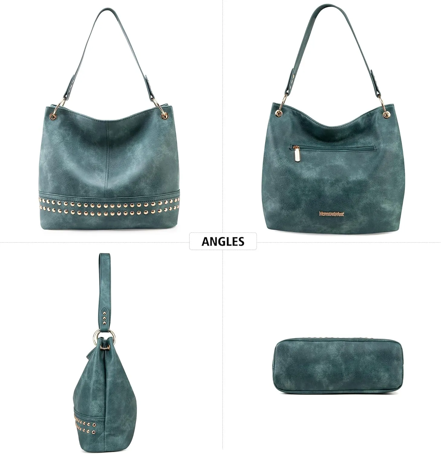 Montana West Purses for Women Hobo Shoulder Handbags with Zipper