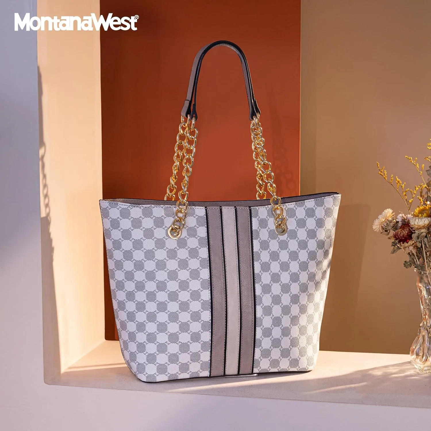 Montana West Tote Bag for Women Chain Top-handle Handbags