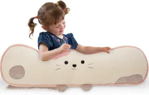 MorisMos 39.3Inch Long Cat Body Pillow, Soft Cat Stuffed Animal Toy Large Kitten Plush for Sleeping Hugging Pillow for Kids Girls