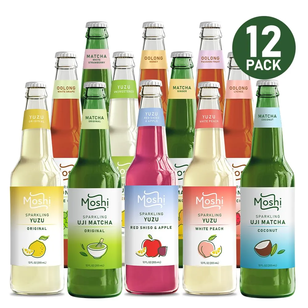 Moshi Sparkling Drinks - Moshi Variety Pack (12 Bottles)