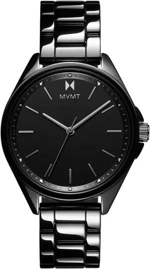 MVMT Coronada Ceramic Women’s Wristwatch - Analog Watch for Women - Water-Resistant 3 ATM/30 Meters Minimalist Women’s Watch - Small, Metal Watch with Interchangeable Bands - 36mm