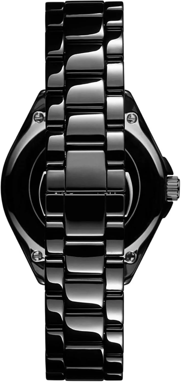 MVMT Coronada Ceramic Women’s Wristwatch - Analog Watch for Women - Water-Resistant 3 ATM/30 Meters Minimalist Women’s Watch - Small, Metal Watch with Interchangeable Bands - 36mm