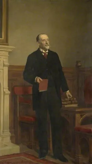 MVOVZQCV Vintage Prints Picture portrait painting Samuel Whitbread by John Collier Classic Canvas Paintings for Office Decor 60x90cm