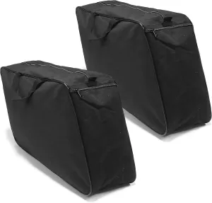 MZS Motorcycle Saddlebag Liner Bags, Touring Liner Bag Travel Luggage Saddle Bag Insert Storage Black Compatible with 1992-2024 Road Glide Street Electra Glide Road King Vulcan Royal Star Chieftain