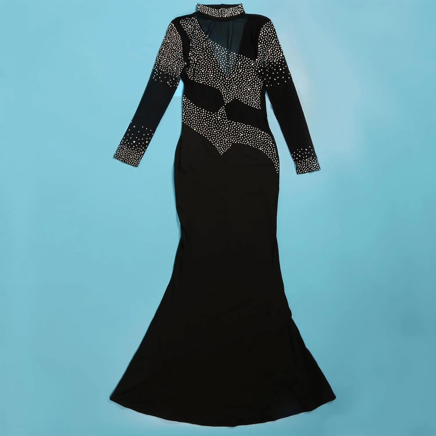 Nagfar Women Rhinestone and Sequin Birthday Party Sexy Club Night Out Holiday New Years Formal Dress