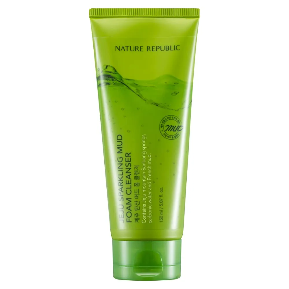 Nature Republic Jeju Sparkling Mud Foam Cleanser, 150 Gram