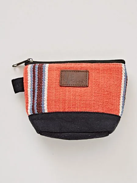 Nepali Hand Woven Striped Pouch