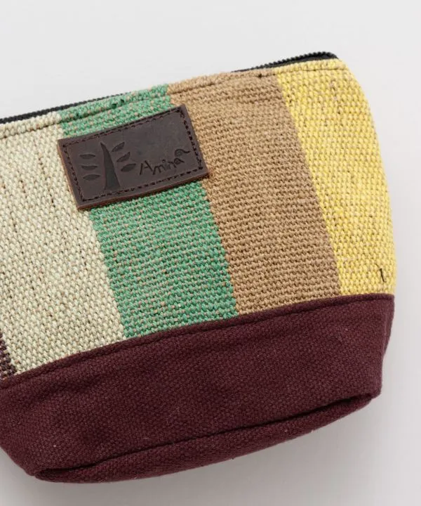 Nepali Hand Woven Striped Pouch