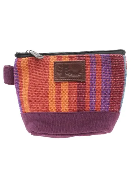 Nepali Hand Woven Striped Pouch
