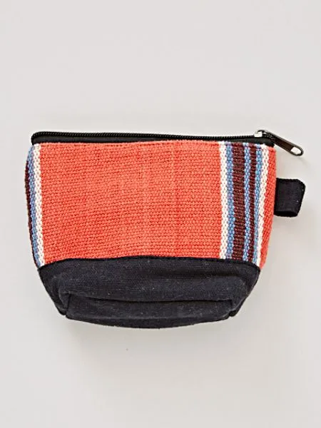 Nepali Hand Woven Striped Pouch