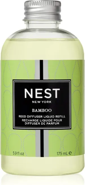 NEST New York Reed Diffuser Liquid Refill, Bamboo - 5.9 fl oz - Fragrance for Up to 90 Days - Flame Free