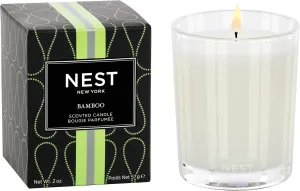 NEST New York Scented Votive Candle, Bamboo - 2 oz - Up to 28-Hour Burn Time - Reusable Glass Vessel