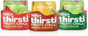 Ninja Thirsti Flavored Water Drops, FRUITI CHILL Variety Pack, Bold Fruit Flavor, Sparkling or Still Calories, Zero Sugar, Makes 17, 12oz drinks, 3 Pack, WCFV2