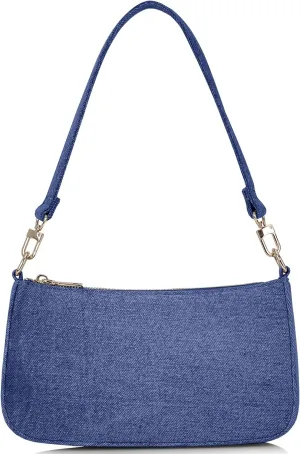 NIUEIMEE ZHOU Denim Shoulder Bag for Women Retro Classic Clutch Tote HandBags Crossbody Purses
