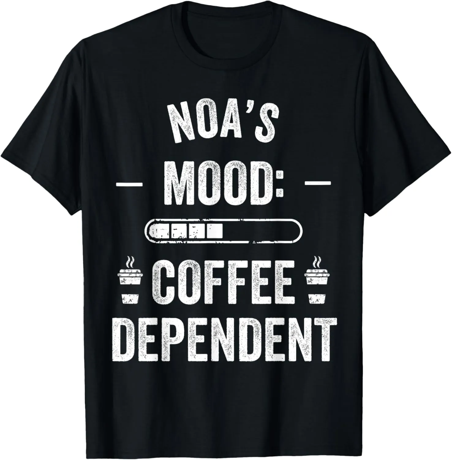 NOA Personalized Cute Coffee Girls NOA Name T-Shirt