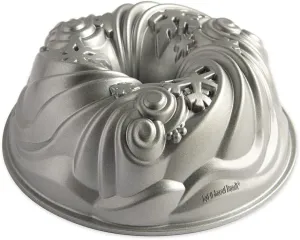 Nordic Ware Let It Snow Bundt, Silver, 10-Cup Capacity