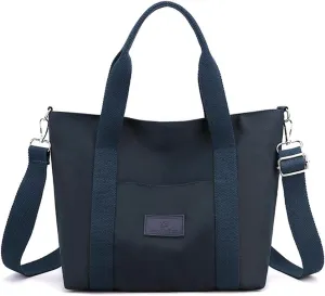 Nylon Tote Bag for Women Waterproof Cross Body Handbags Purses with Zipper Pocket Shoulder Bag Ladies Casual Satchel