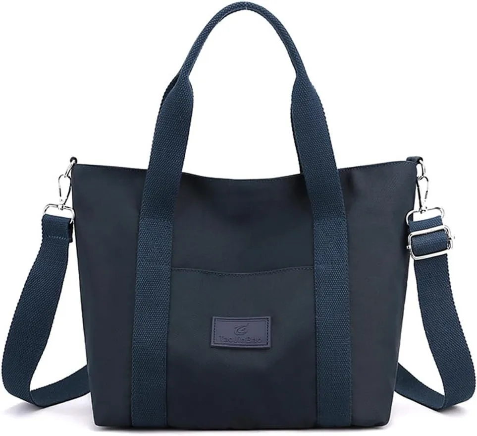 Nylon Tote Bag for Women Waterproof Cross Body Handbags Purses with Zipper Pocket Shoulder Bag Ladies Casual Satchel
