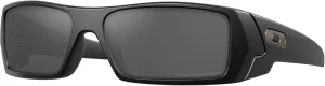 Oakley OO9014 Sunglasses Bundle: OO 9014 GASCAN 12-856 Gascan Matte Black Black Iridi and Large Blue leash Accessory kit