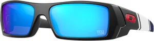 Oakley OO9014 Sunglasses Bundle: OO 9014 GASCAN 901474 Matte Black and Small Black leash Accessory kit