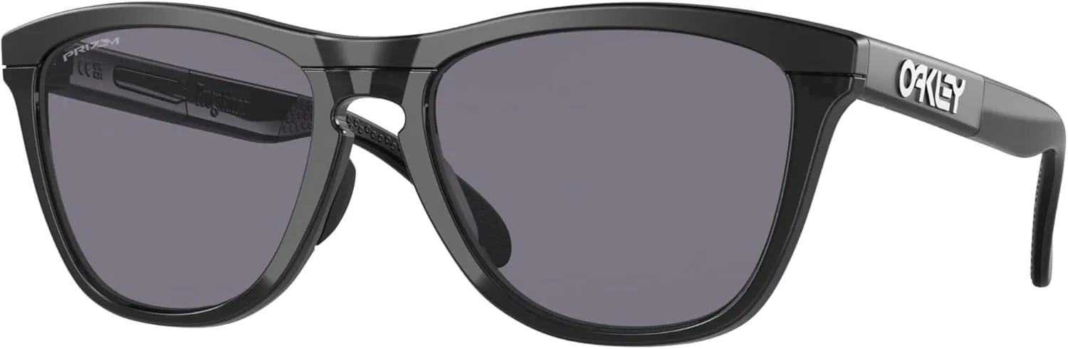 Oakley OO9284A Sunglasses Bundle: OO 9284A 928410 Frogskins Range A Matte Black and Large Blue leash Accessory kit